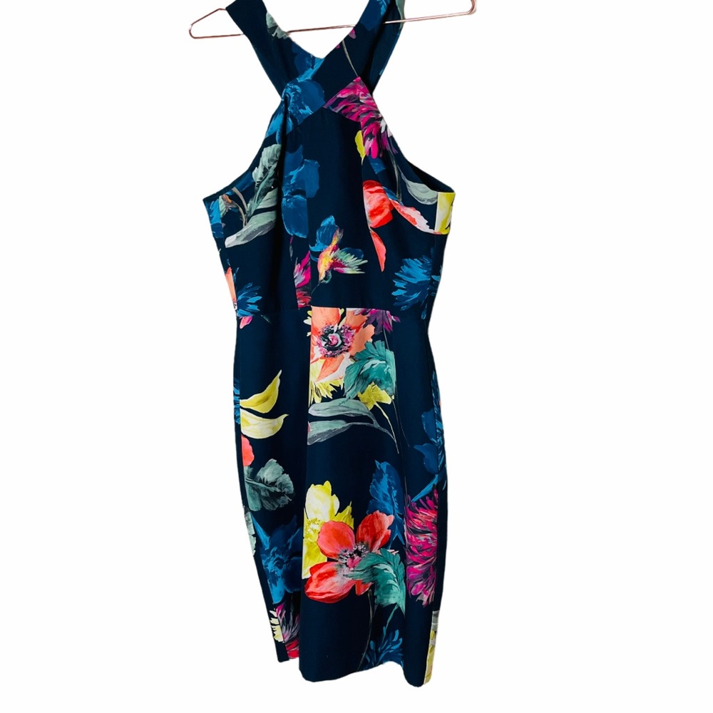 EUC Anthropologie Trina Turk Floral Print Shift Dress 8